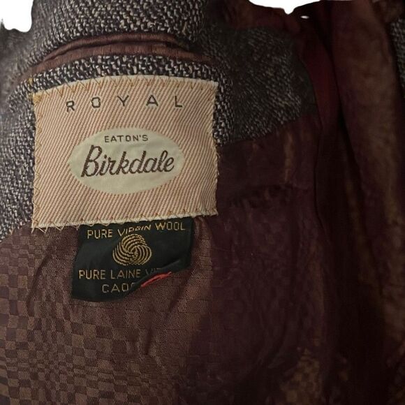 Eaton's Birkdale Men's Pure Virgin Wool Sport Coat - Size 40 Regular - Good Vint - Picture 2 of 3